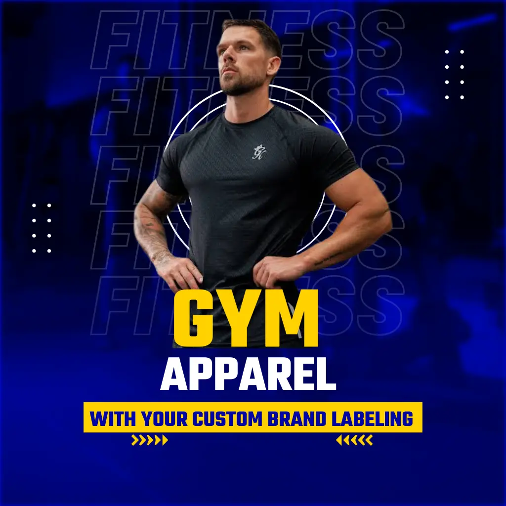 Custom gym apparel manufacturer for private label—t-shirts, tank tops, shorts, joggers