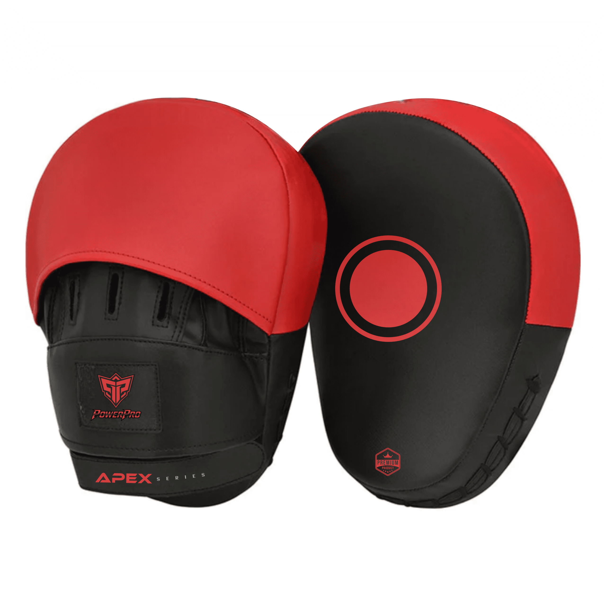 Private Label Focus Mitts with custom logo, colours and boxing pad targets