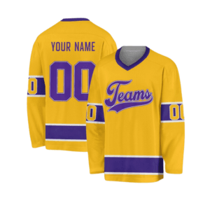 sublimated ice hockey uniforms with custom team logos names numbers and graphics